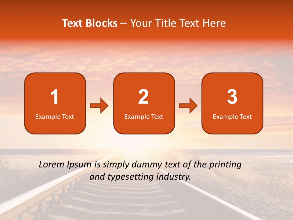 Way Path Direction PowerPoint Template