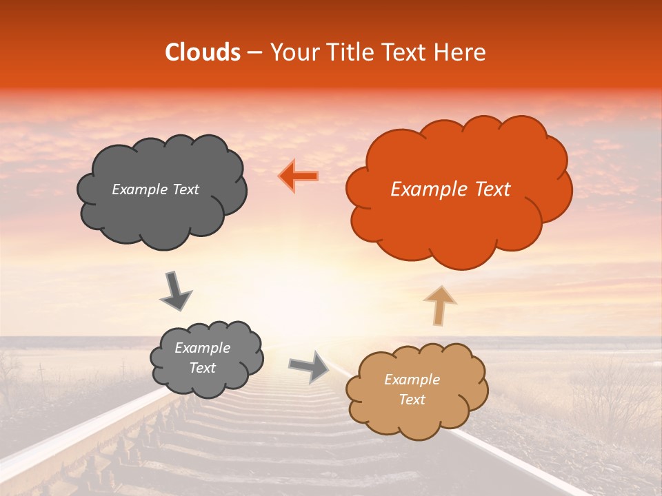 Way Path Direction PowerPoint Template