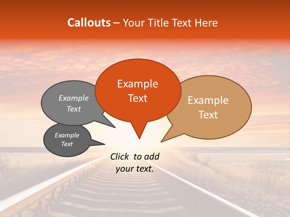 Way Path Direction PowerPoint Template