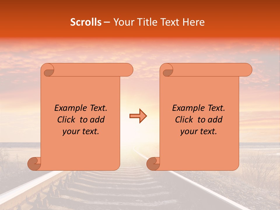 Way Path Direction PowerPoint Template