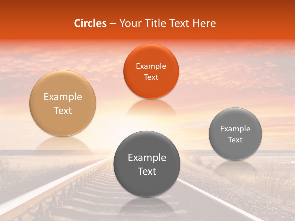 Way Path Direction PowerPoint Template