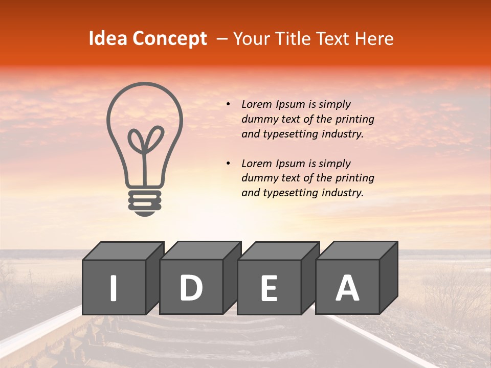 Way Path Direction PowerPoint Template