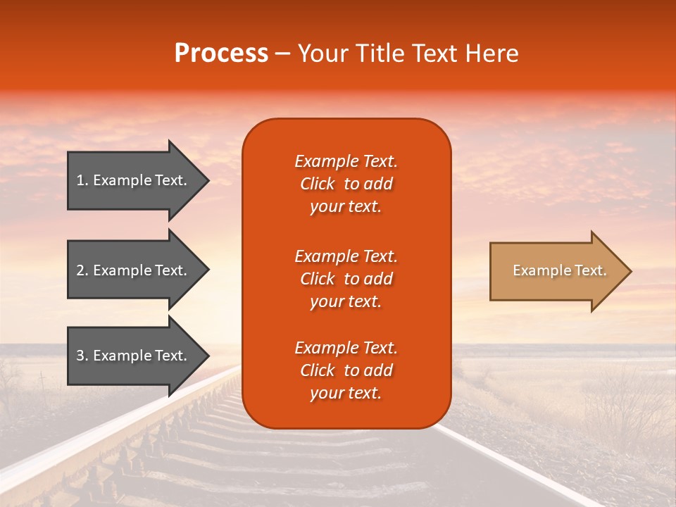 Way Path Direction PowerPoint Template