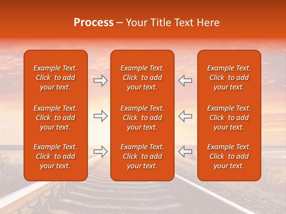 Way Path Direction PowerPoint Template