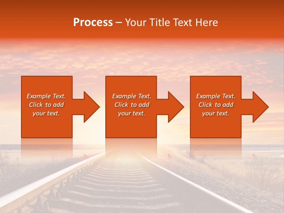 Way Path Direction PowerPoint Template