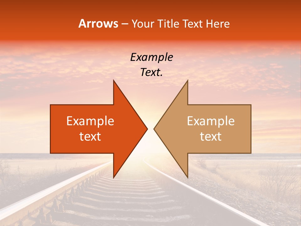 Way Path Direction PowerPoint Template