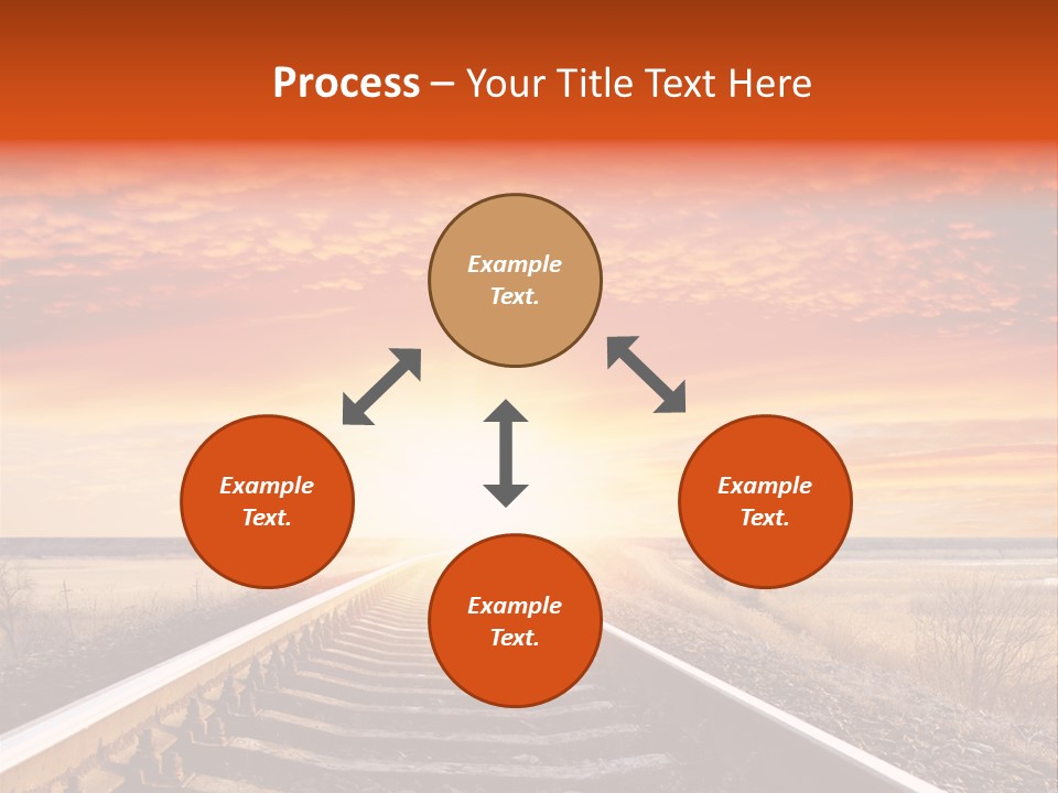 Way Path Direction PowerPoint Template