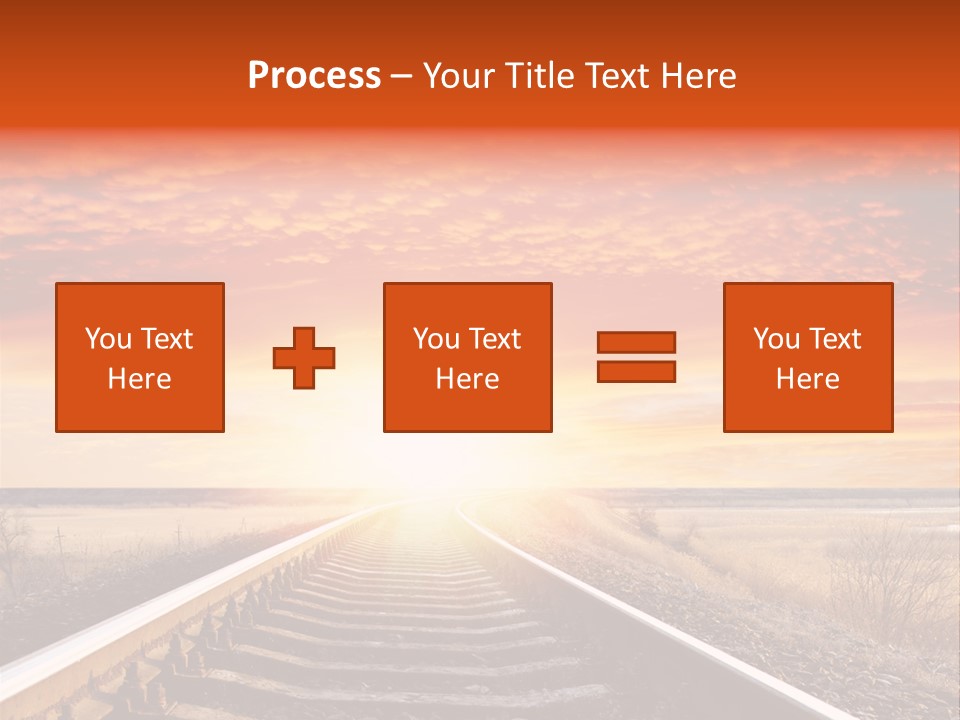 Way Path Direction PowerPoint Template