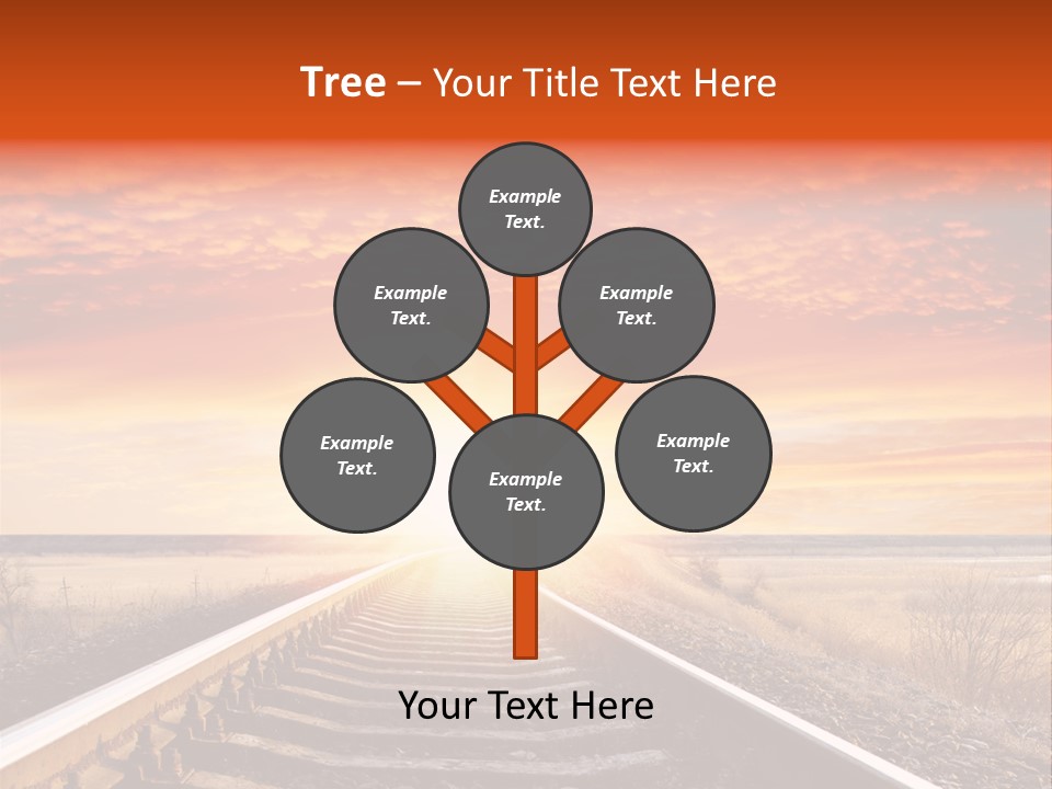 Way Path Direction PowerPoint Template