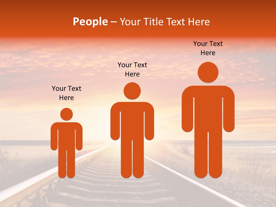 Way Path Direction PowerPoint Template