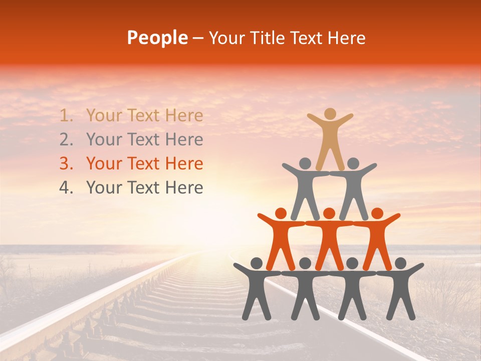 Way Path Direction PowerPoint Template