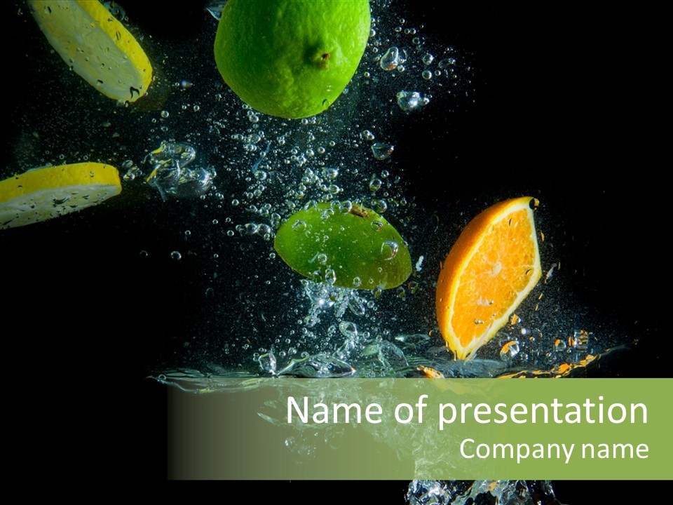 Ripple Water Beverage PowerPoint Template