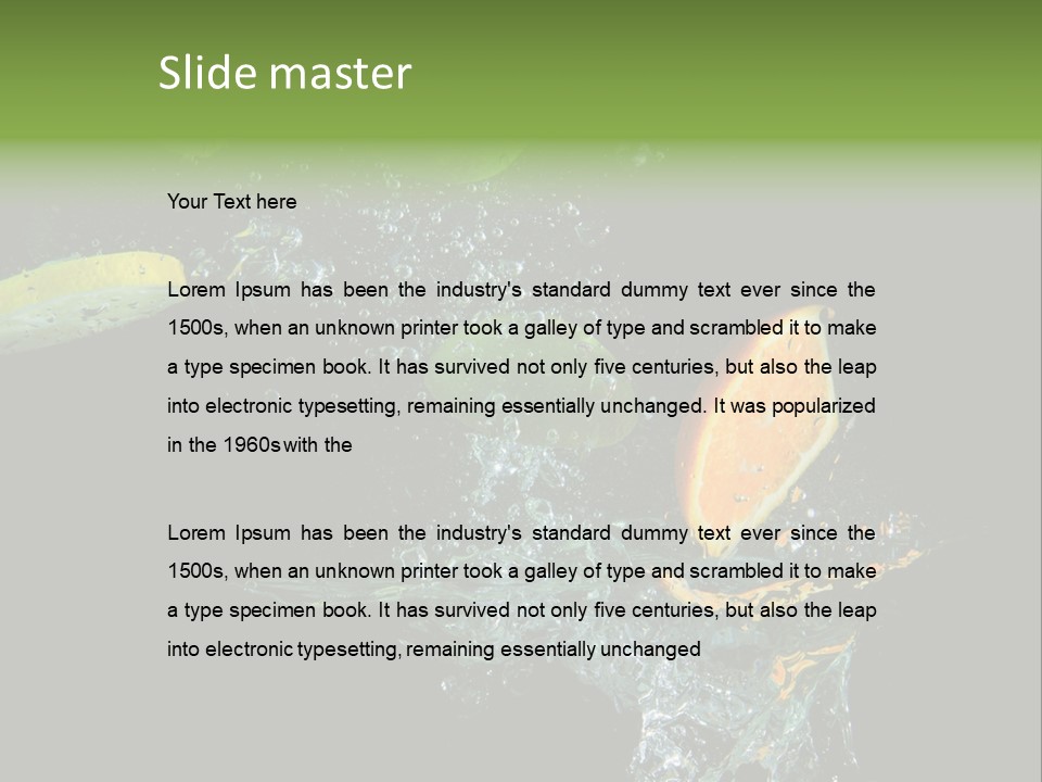 Ripple Water Beverage PowerPoint Template