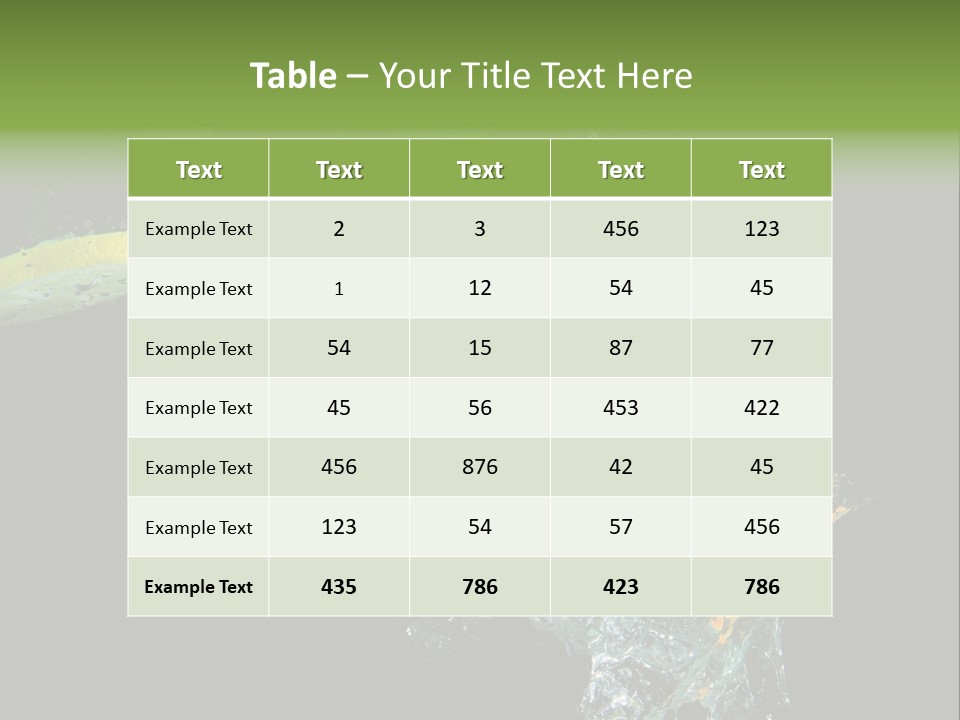 Ripple Water Beverage PowerPoint Template