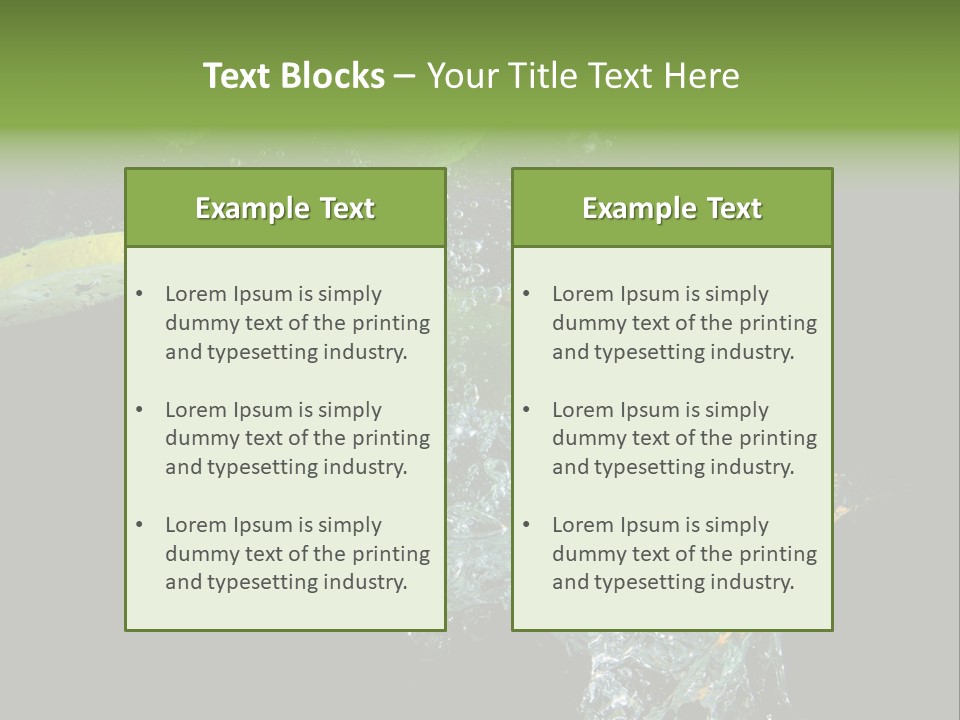 Ripple Water Beverage PowerPoint Template