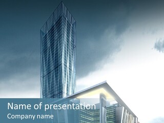 Site Cityscape Cubism PowerPoint Template