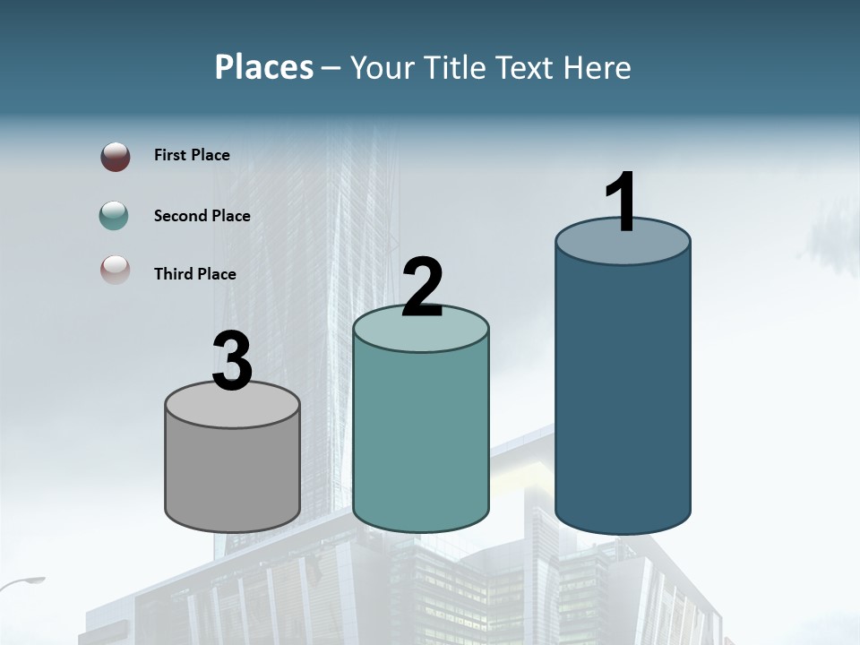 Site Cityscape Cubism PowerPoint Template