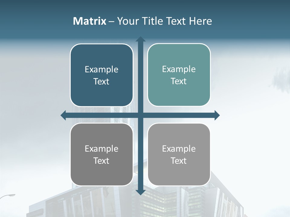 Site Cityscape Cubism PowerPoint Template