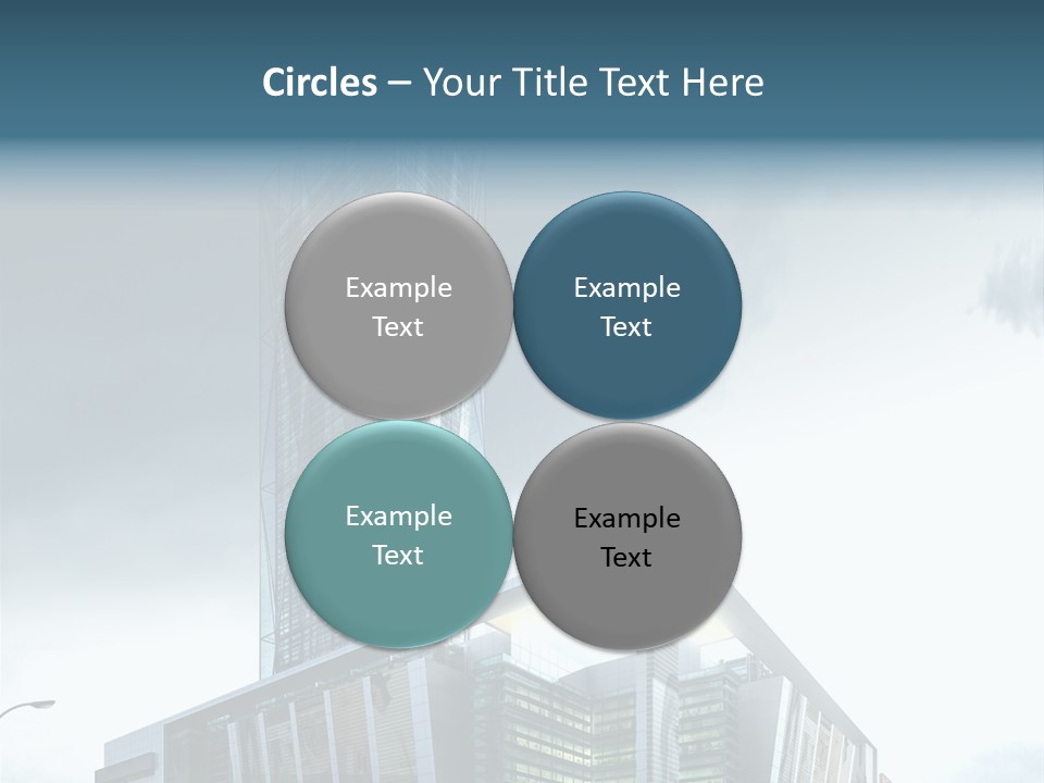 Site Cityscape Cubism PowerPoint Template