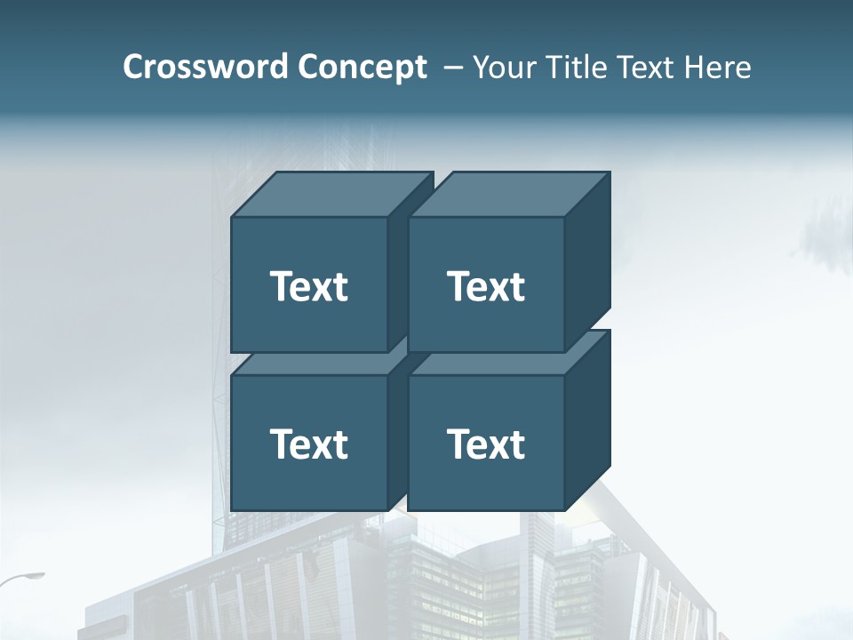 Site Cityscape Cubism PowerPoint Template