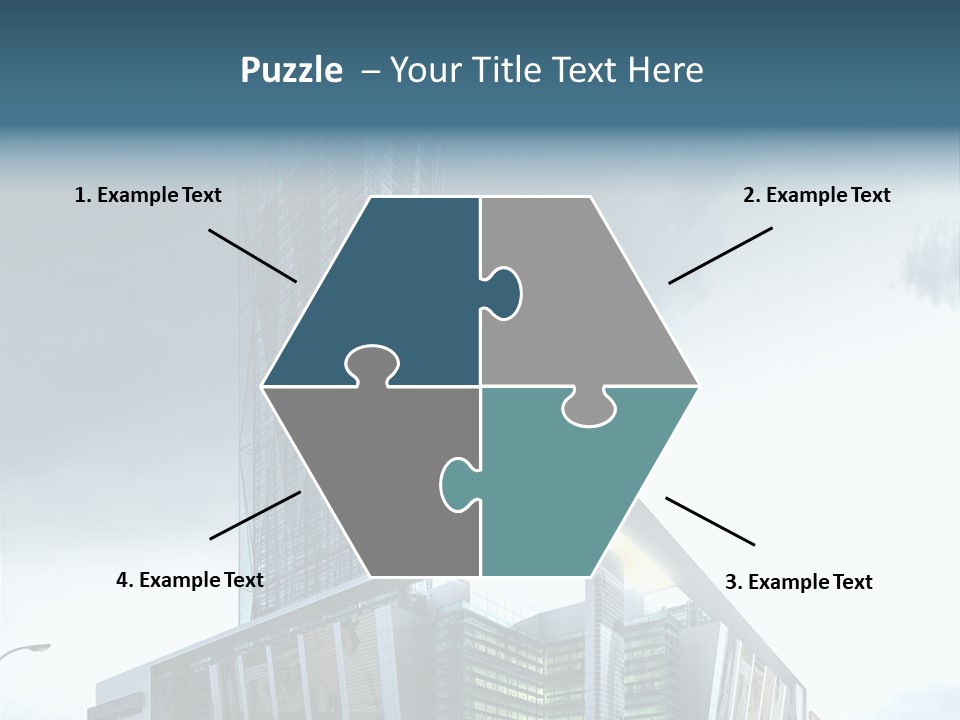 Site Cityscape Cubism PowerPoint Template