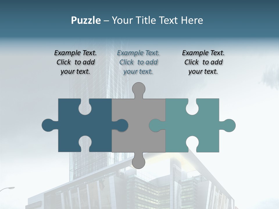 Site Cityscape Cubism PowerPoint Template