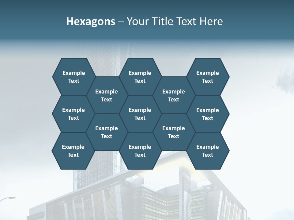 Site Cityscape Cubism PowerPoint Template