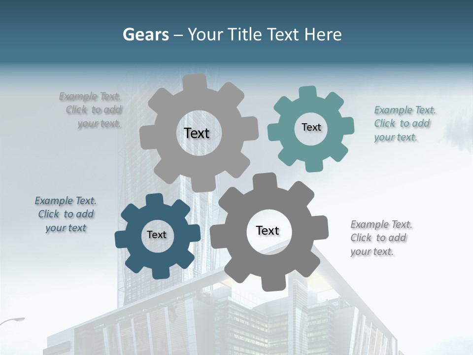 Site Cityscape Cubism PowerPoint Template