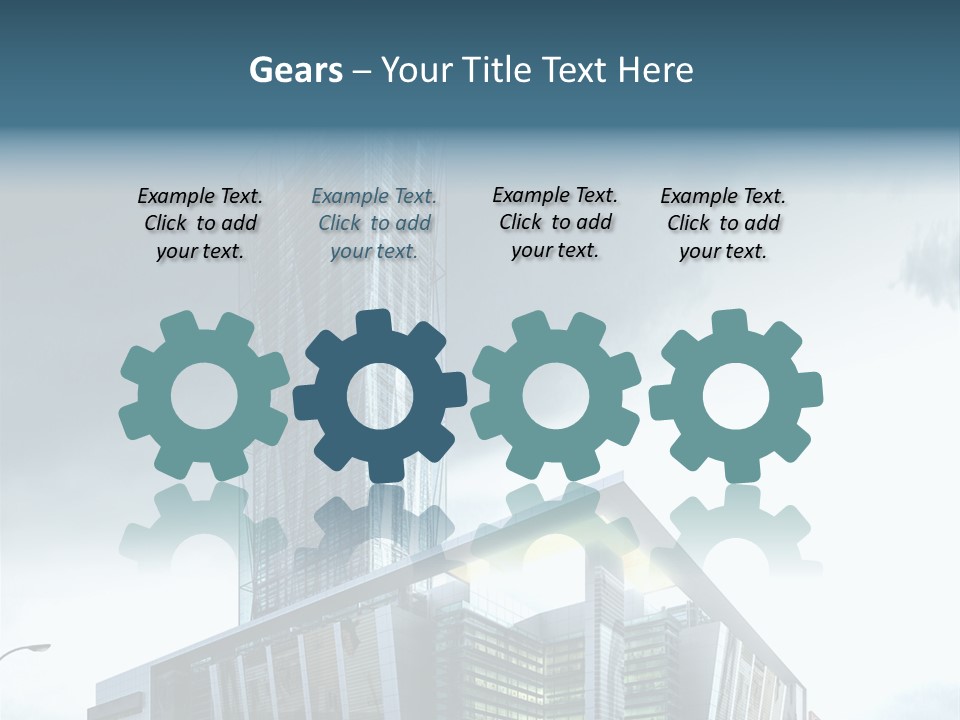 Site Cityscape Cubism PowerPoint Template