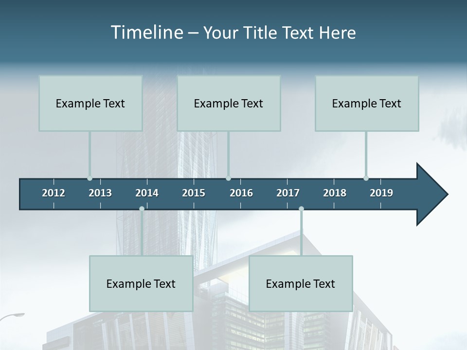 Site Cityscape Cubism PowerPoint Template
