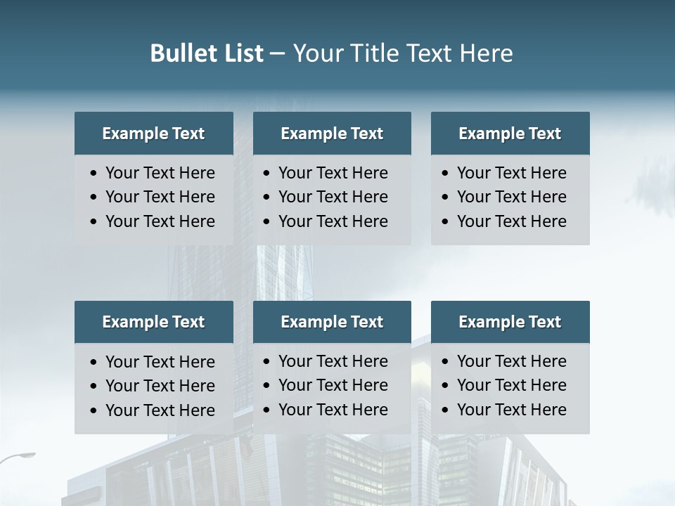 Site Cityscape Cubism PowerPoint Template