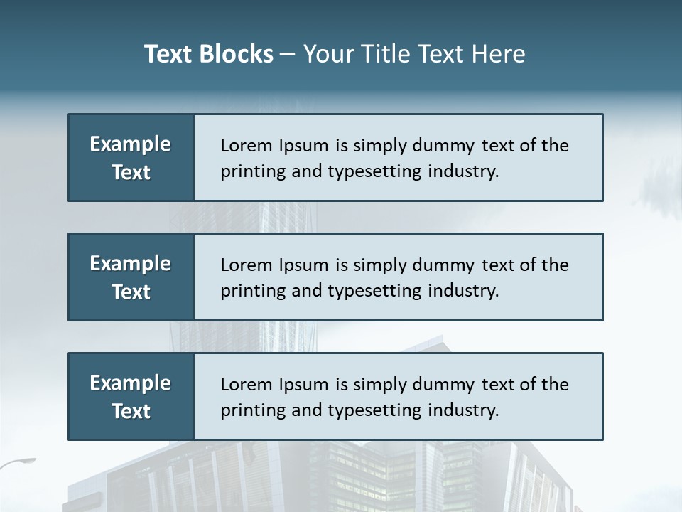 Site Cityscape Cubism PowerPoint Template