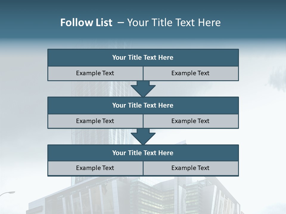 Site Cityscape Cubism PowerPoint Template