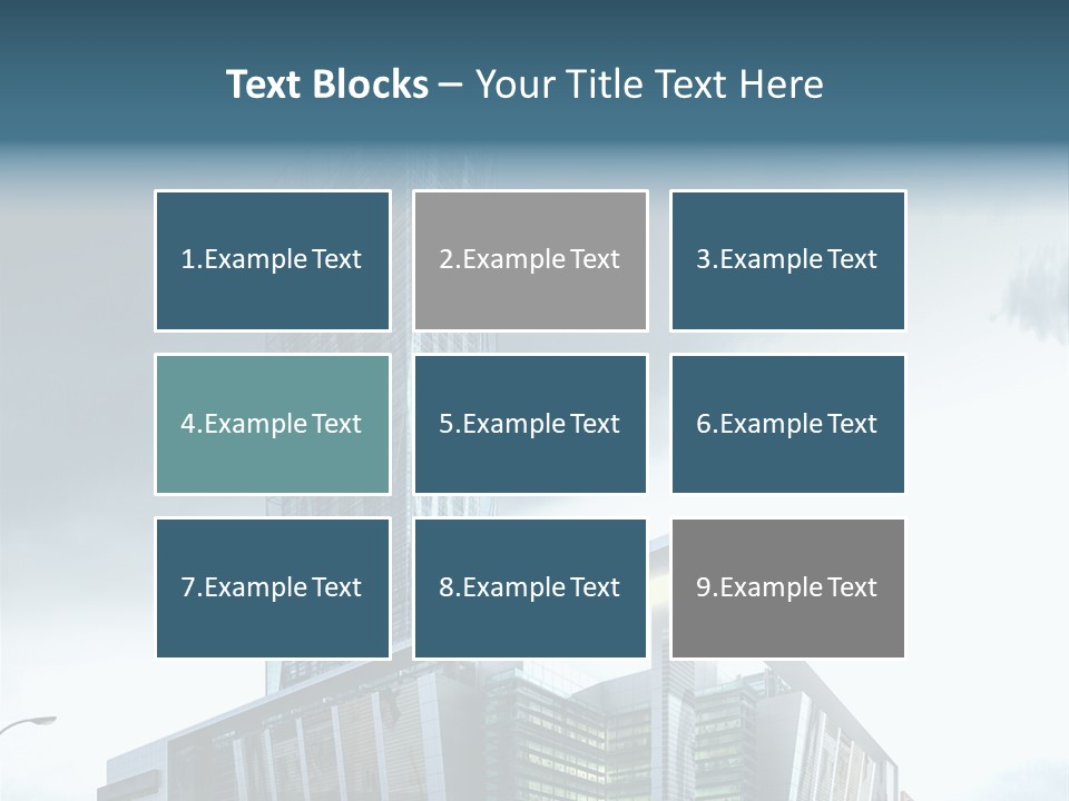 Site Cityscape Cubism PowerPoint Template