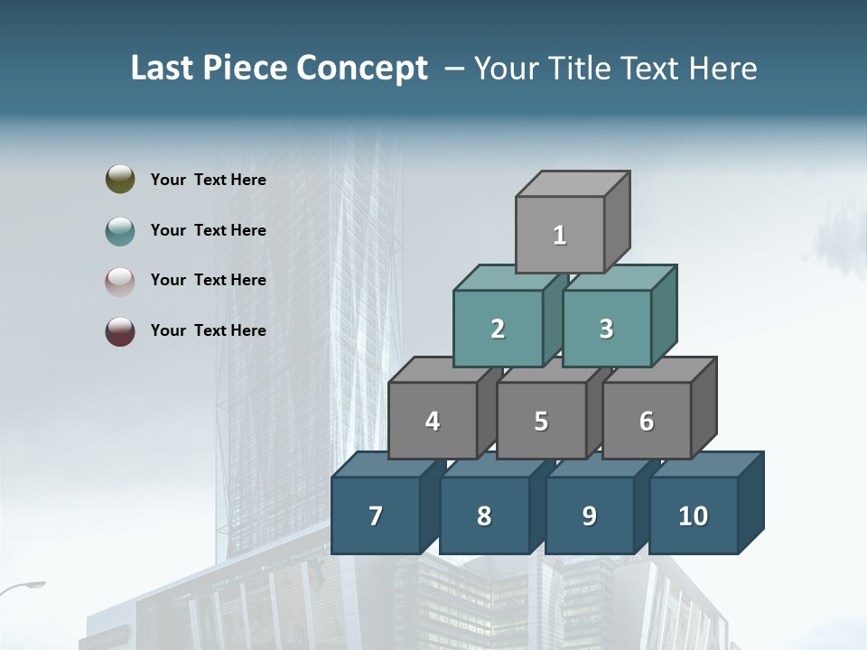 Site Cityscape Cubism PowerPoint Template