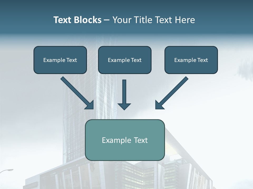Site Cityscape Cubism PowerPoint Template