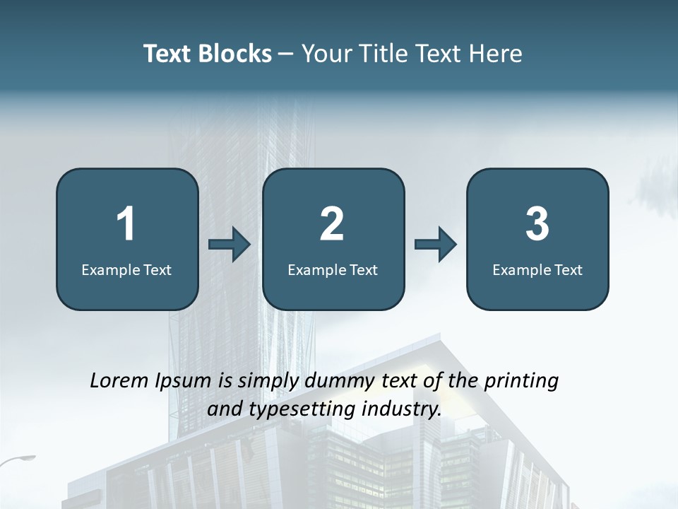 Site Cityscape Cubism PowerPoint Template