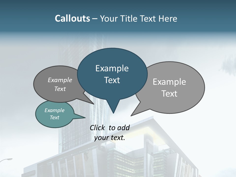 Site Cityscape Cubism PowerPoint Template