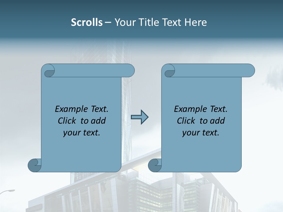 Site Cityscape Cubism PowerPoint Template