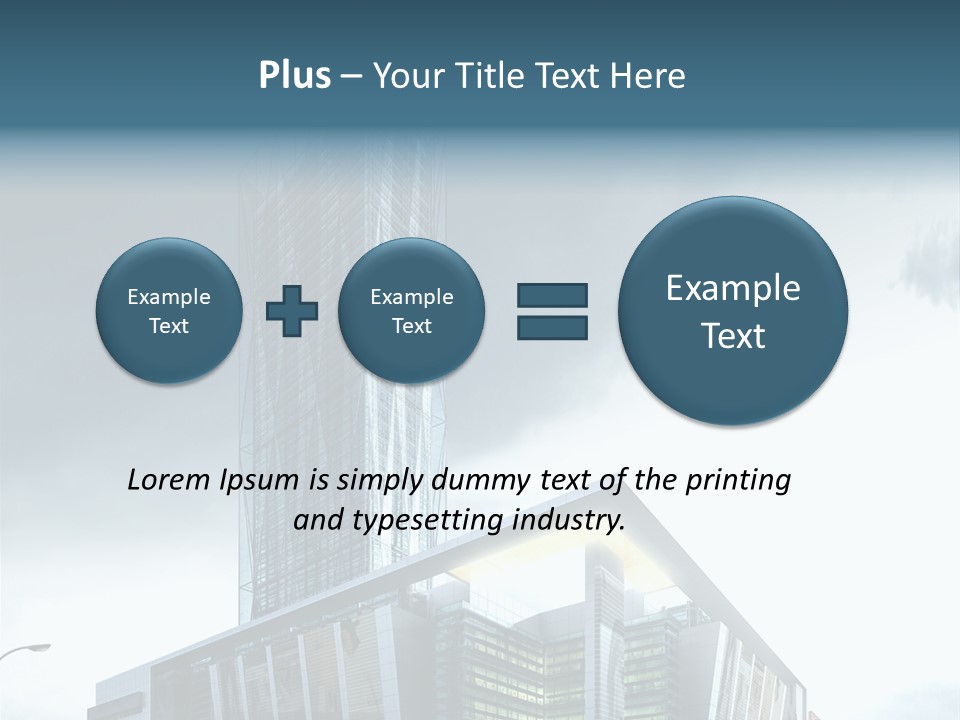 Site Cityscape Cubism PowerPoint Template