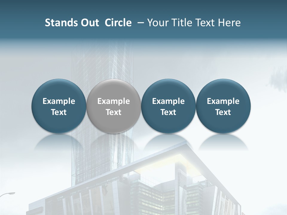 Site Cityscape Cubism PowerPoint Template