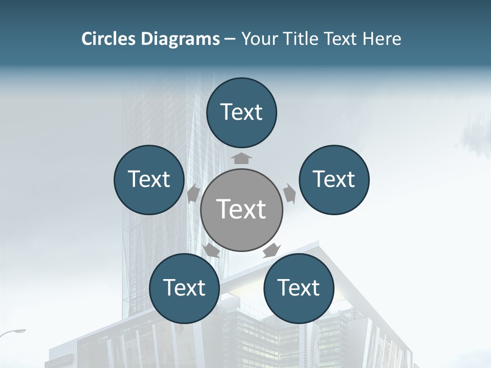 Site Cityscape Cubism PowerPoint Template