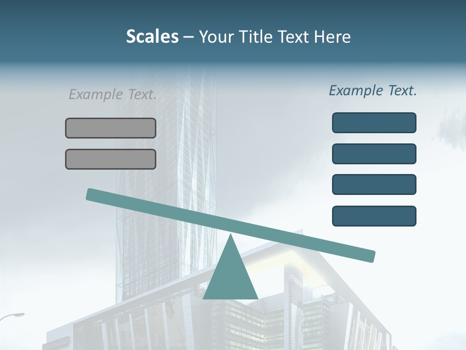 Site Cityscape Cubism PowerPoint Template