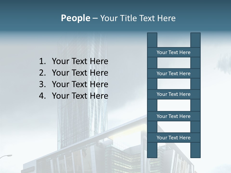 Site Cityscape Cubism PowerPoint Template