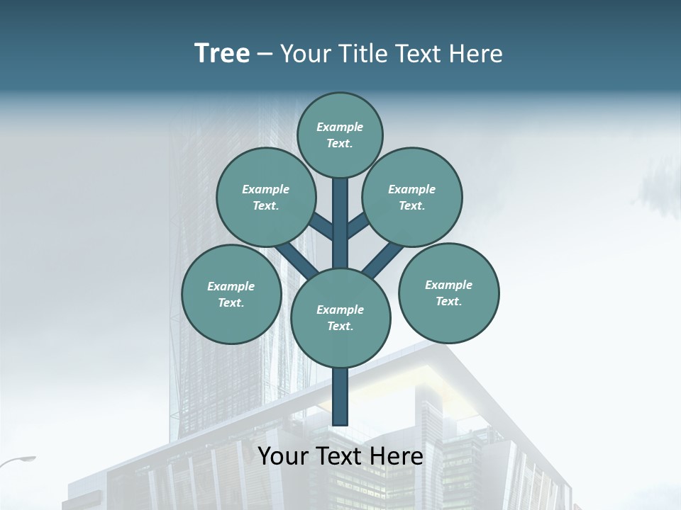 Site Cityscape Cubism PowerPoint Template