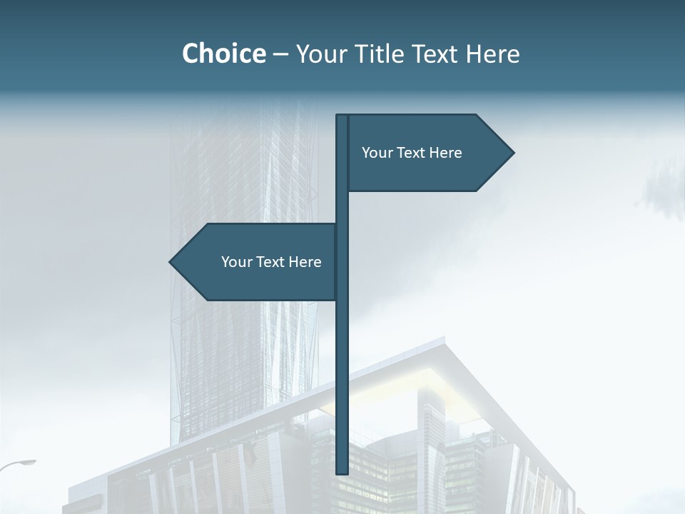 Site Cityscape Cubism PowerPoint Template