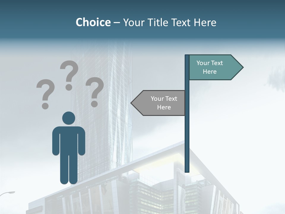 Site Cityscape Cubism PowerPoint Template