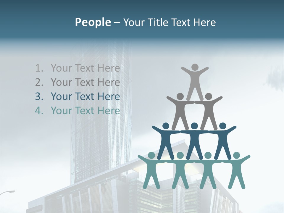 Site Cityscape Cubism PowerPoint Template