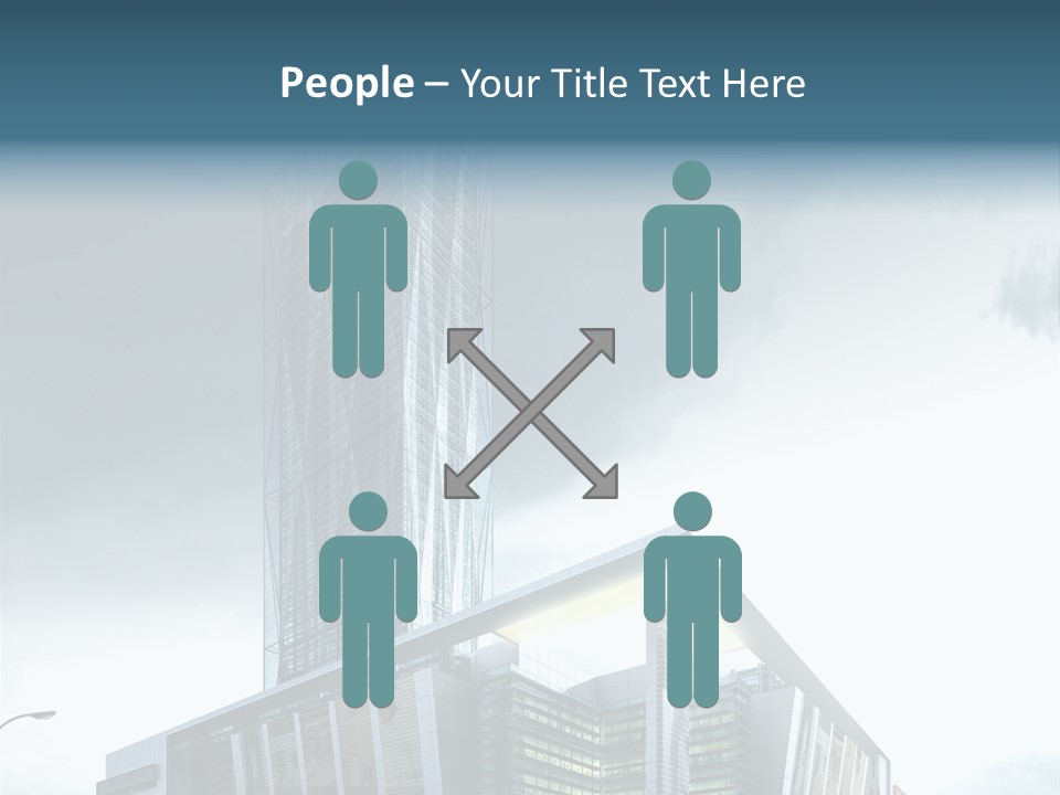 Site Cityscape Cubism PowerPoint Template