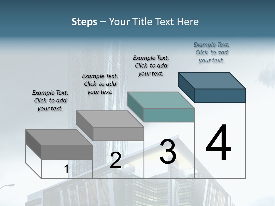 Site Cityscape Cubism PowerPoint Template